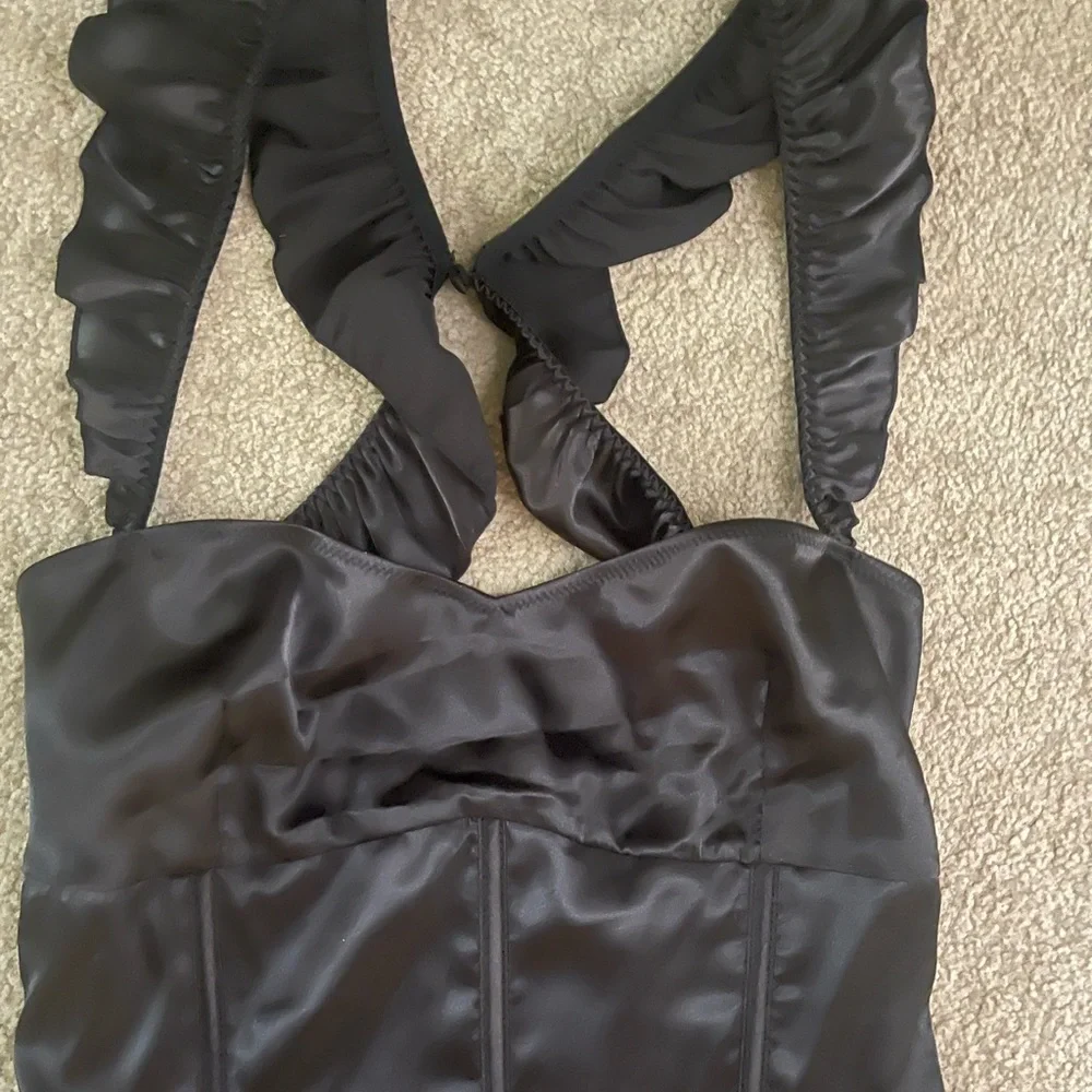 Beginning Boutique Black Corset Mini Dress - Picture 8 of 9